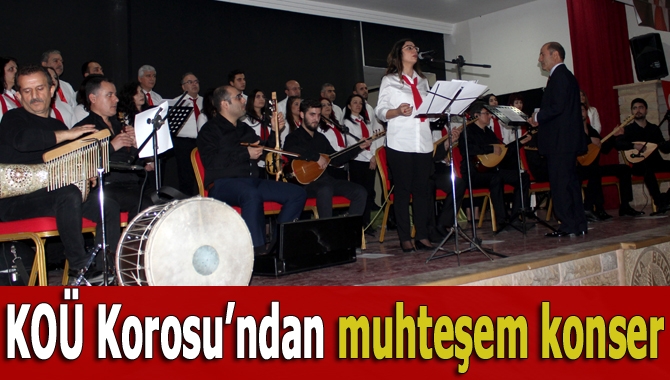 Kocaeli Üniversitesi (KOÜ) Türk Halk Müziği Korosu’nun Kandıra’da verdiği konser
