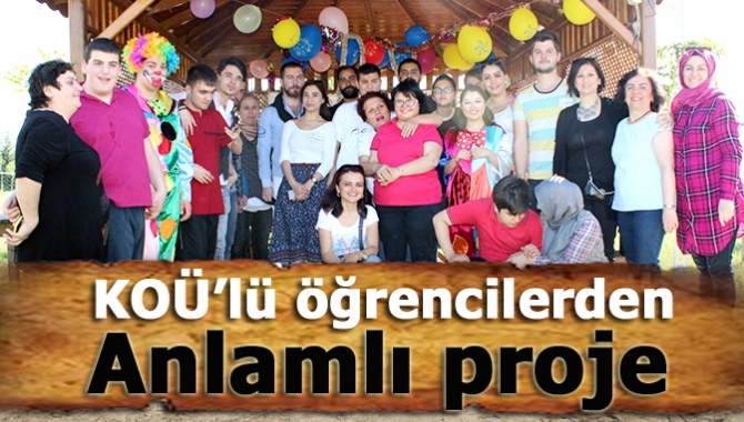 KOÜ Kandıra Meslek Yüksekokulu İşletme Bölümü 2’nci sınıf öğrencileri, otizme