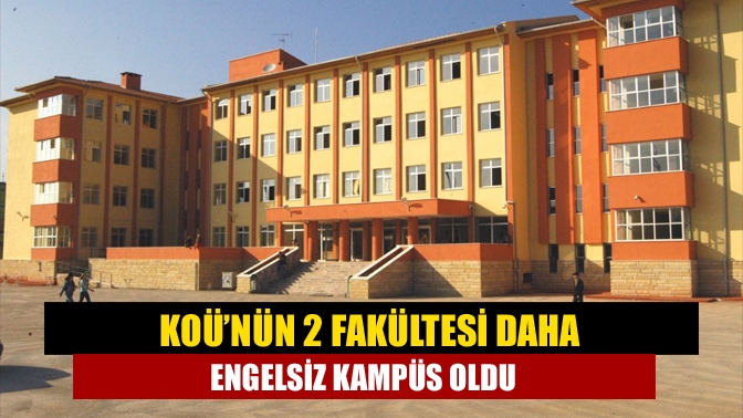 Kocaeli Üniversitesi, engelsiz üniversite olma yolunda bir aşamayı daha tamamladı.