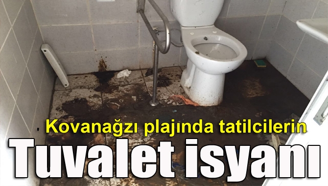 Kocaeli Büyükşehir Belediyesi tarafından Kefken’in Kovanağzı plajında yapılan tuvaletlerin pislik