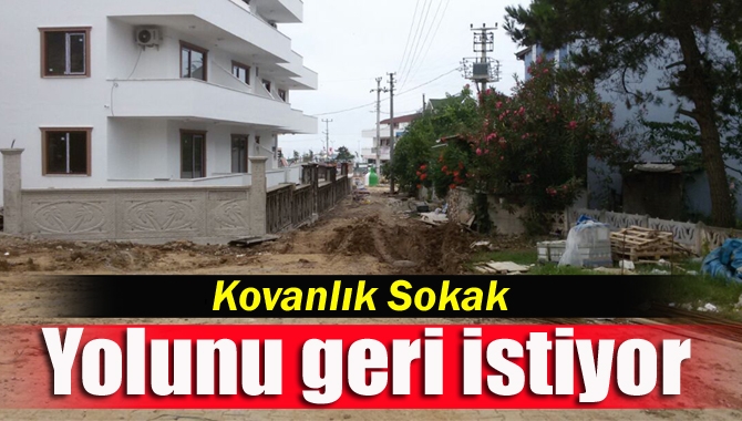 Kandıra’nın Cebeci Mahallesi Kovanlık Sokak sakinleri, bir süre önce kapanan