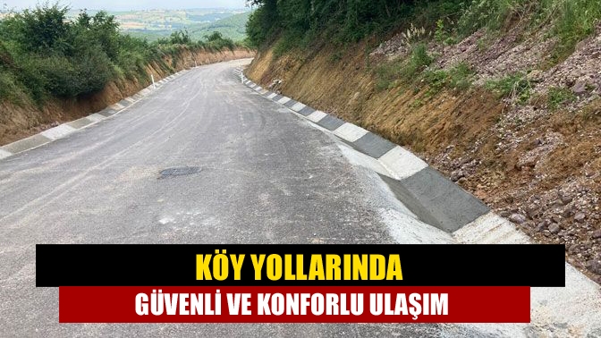 Büyükşehir Belediyesi tarafından yol güvenliğini sağlamak için İzmit Gedikli Köyü’nde