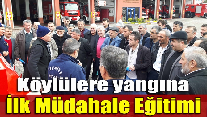 Büyükşehir İtfaiyesi yangına ilk müdahale yapılması amacıyla muhtarlara teslim edilecek