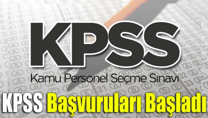Kamu Personel Seçme Sınavı (KPSS) lisans düzeyi başvuruları bugün başladı.