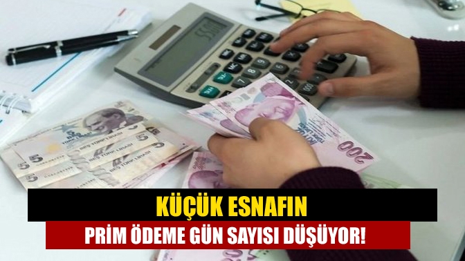 Cumhurbaşkanı Recep Tayyip Erdoğan, küçük esnafın prim ödeme gün sayısını