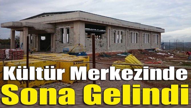 Kandıra Karaağaç Köyü’nde yapımına başlanan kültür merkezinde sona yaklaşılıyor. İnşaatta