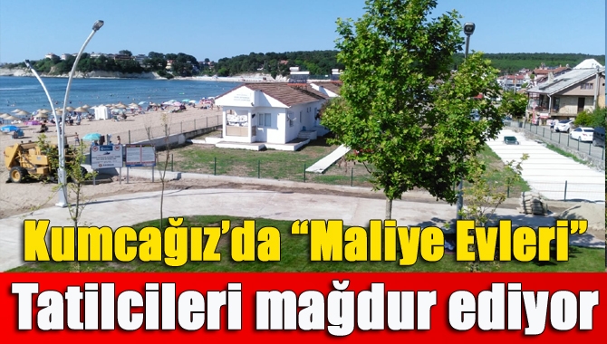 Kandıra’nın Kumcağız sahilinde bulunan Maliye Evleri’nin bu sezon etrafının çevrilmesi