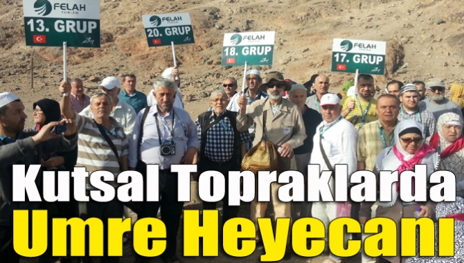 Felah Turizm öncülüğünde Kandıra’dan kutsal topraklara giden 37 kişi, 