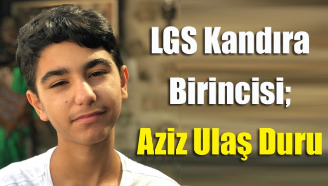 Kandıra Tasvire Hurşit Güneş Ortaokulu öğrencilerinden Aziz Ulaş Duru, 2020