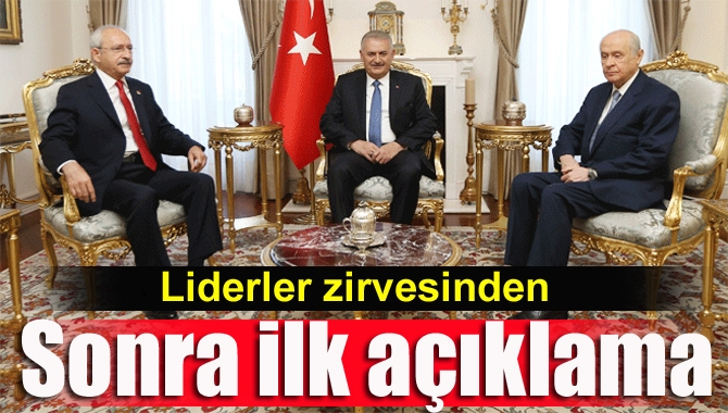Başbakan Binali Yıldırım'ın, CHP Genel Başkanı Kemal Kılıçdaroğlu ve MHP