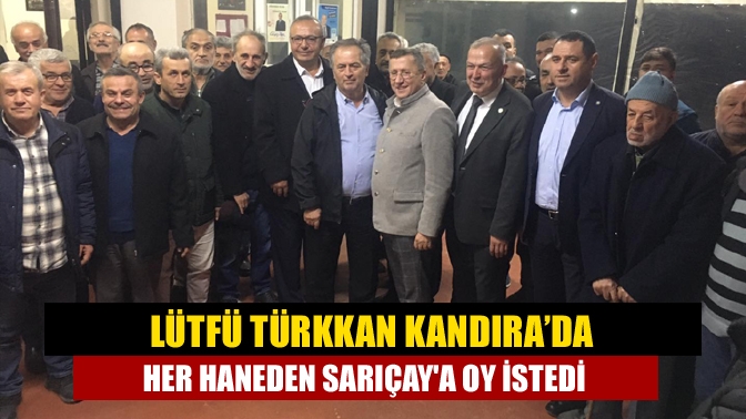 İYİ Parti Kocaeli Milletvekili adayı Lütfü Türkkan, seçim çalışmaları kapsamında