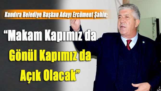Bağırganlı Mahallesi’nde vatandaşa seslenen Ercüment Şahin, “Belediyeyi partiler değil, halkın