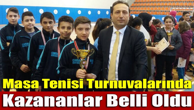 Kandıra’da 28 okul takımının katıldığı 2. Lig Masa Tenisi müsabakalarında