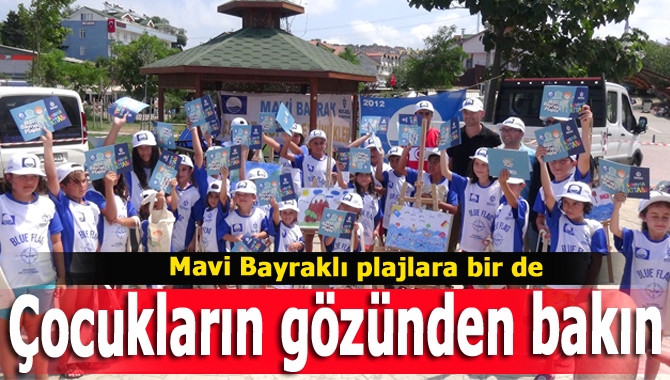 6-12 yaş arası öğrenciler, Mavi Bayraklı halk plajlarında gördükleri güzelliklere
