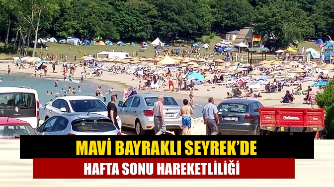 Hafta sonunu ve güneşli havayı fırsat bilen vatandaşlar, Kandıra'nın mavi