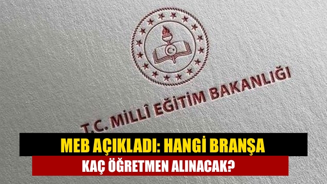 Milli Eğitim Bakanlığı, 15 bin öğretmen atamasına ilişkin açıklama yaptı.