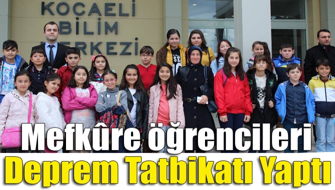 Özel Kandıra Mefkûre Ortaokulu öğrencileri, önce Kocaeli Bilim Merkezi’ni gezdi