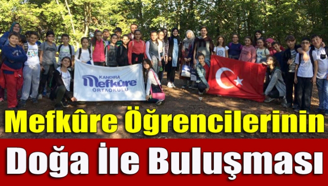 Özel Kandıra Mefkûre Ortaokulu öğrencileri, düzenlenen doğa yürüyüşü ile sonbahar
