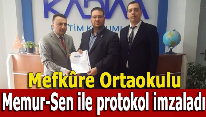 Memur-Sen Kandıra Temsilcisi Tayfun Eski, Özel Kandıra Mefkûre Ortaokulu ile