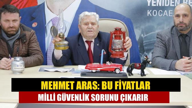 Yeniden Refah Partisi İl Başkanı Mehmet Aras fiyat artışlarına değindi.