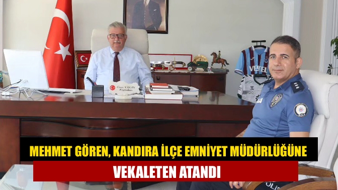 Rasim Karaman’dan boşalan Kandıra İlçe Emniyet Müdürlüğü görevine Başkomiser Mehmet