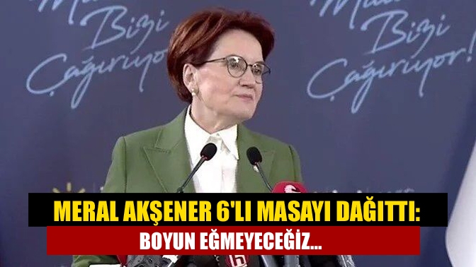 İYİ Parti Genel Başkanı Meral Akşener'in toplantı sonrası açıklamalarda bulundu.