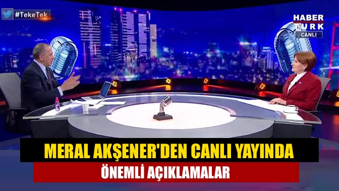 Akşener, Altılı Masa'nın cumhurbaşkanı yardımcısı olacak beş genel başkanın, milletvekili