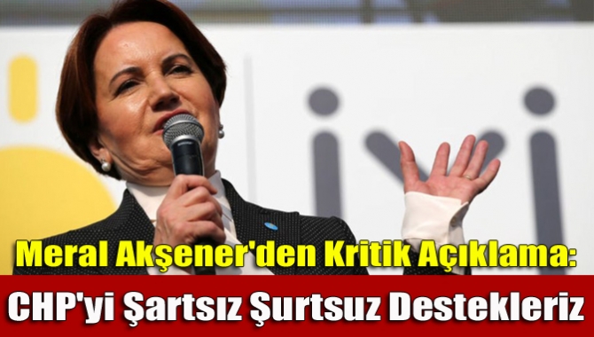İyi Parti Kurucu Genel Başkanı Meral Akşener, 2019'daki Cumhurbaşkanlığı seçiminde