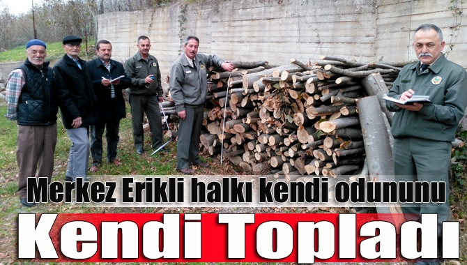 Kandıra Orman İşletme Şefliği kendi odununu kendisi toplayan Merkez Erikli