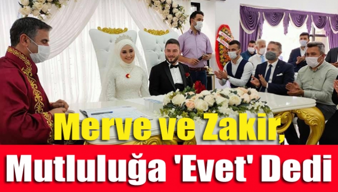 Kandıra Belediyesi personellerinden Merve Akarsu ile Zakir Öztürk, hayatını birleştirdi.