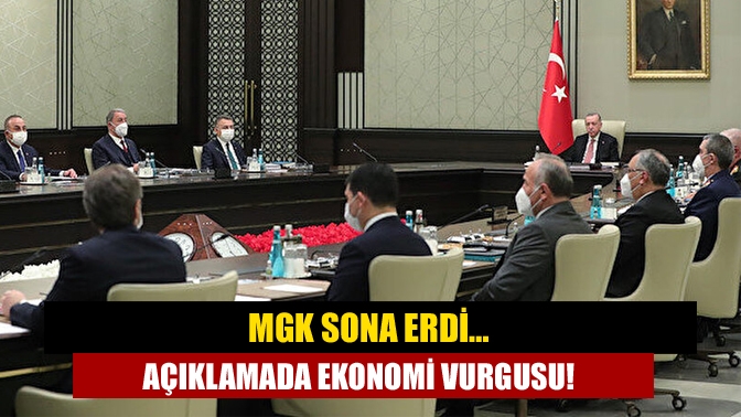 Cumhurbaşkanı Recep Tayip Erdoğan başkanlığında toplanan MGK sona erdi. 3