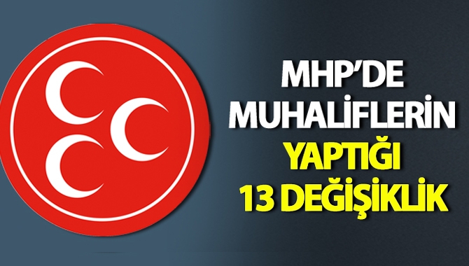 MHP'de dün yapılan kongrede bir maddenin değişmesi beklenirken Meral Akşener
