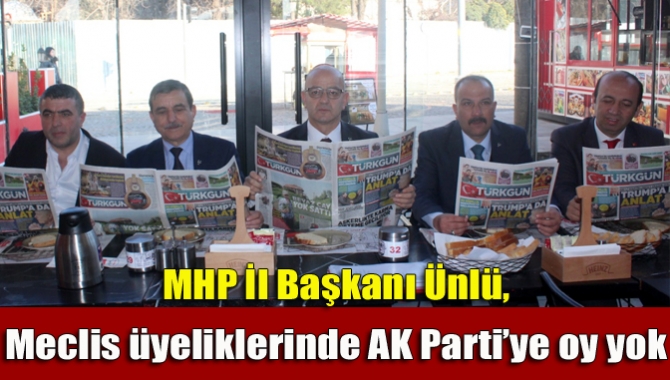MHP İl Başkanı Aydın Ünlü, yarından itibaren sahaya inerek büyükşehir
