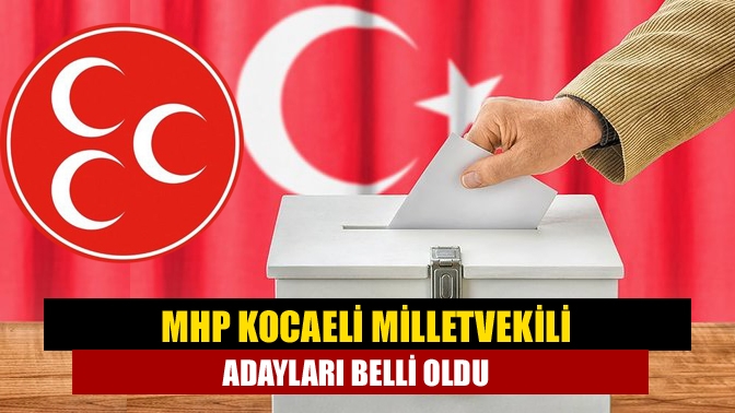 14 Mayıs Genel Seçimleri öncesi Milliyetçi Hareket Partisi’nde (MHP), milletvekili