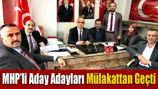 MHP İl Teşkilatı, belediye meclis üyesi aday adayları mülakatlarını Kandıra’da