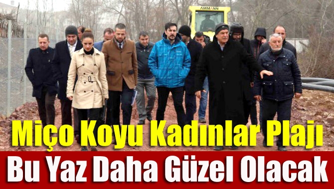 Başkan Karaosmanoğlu, Kandıra Kerpe’de kadınlar için oluşturulan Miço Plajı’nda yaza