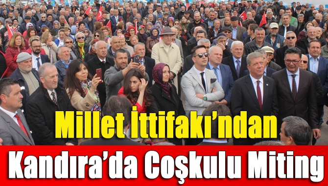 Kandıra Pazaryeri Meydanı’nda gerçekleştirilen mitingde konuşan Ercüment Şahin, “Aradan 20