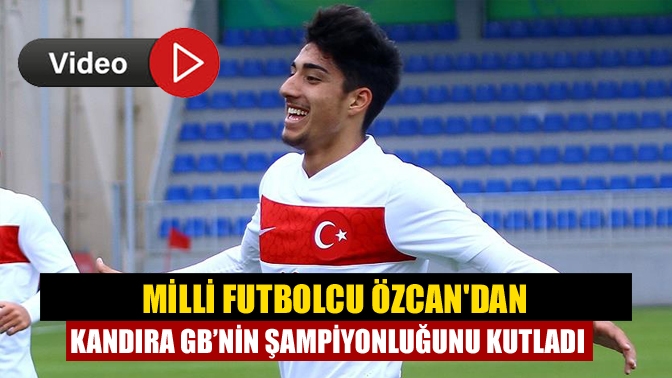 Kandıralı hemşerimiz Milli futbolcu Berkay Özcan, şampiyon olan Kandıra Gençlerbirliği'nin