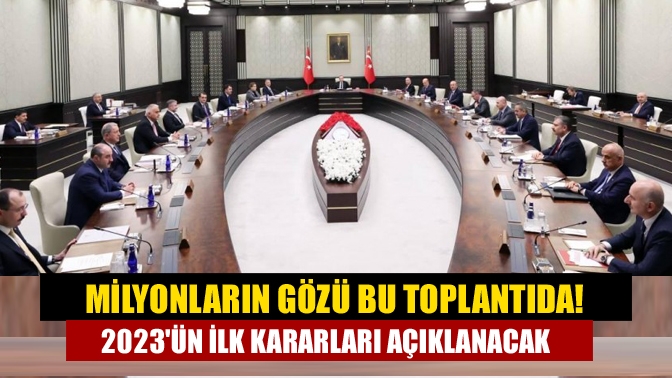 2023 yılının ilk Kabine toplantısı bugün Cumhurbaşkanı Erdoğan başkanlığında gerçekleştirilecek.