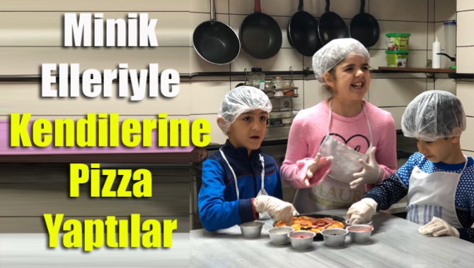 Kandıra Zafer İlkokulu özel eğitim sınıfı öğrencileri "Kendi pizzamı kendim