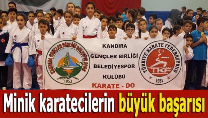 Kandıra Gençlerbirliği Belediyespor, ilk kez katıldıkları Kocaeli Minik Yıldız Karate