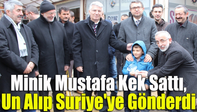 Kandıra’da Bayırbucak Türkmenleri için düzenlenen kampanya çerçevesinde toplanan un yüklü