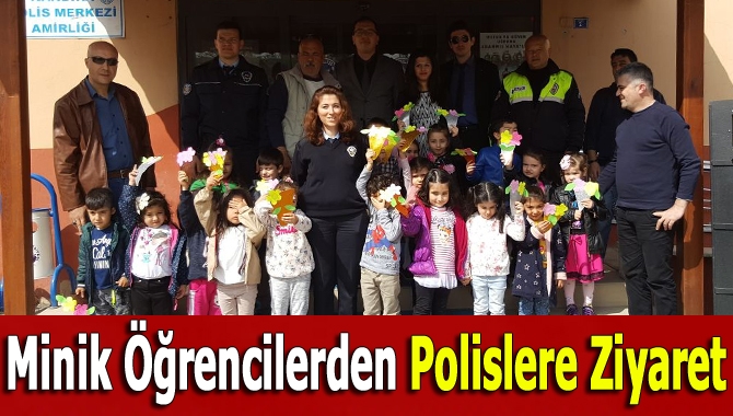 Selma-Orhon Atameriç Anaokulu öğrencileri, İlçe Emniyet Müdürlüğü’nü ziyaret ederek Polis