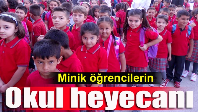 Kandıra’da yeni eğitim öğretim yılının başlamasıyla okula yeni başlayan minik