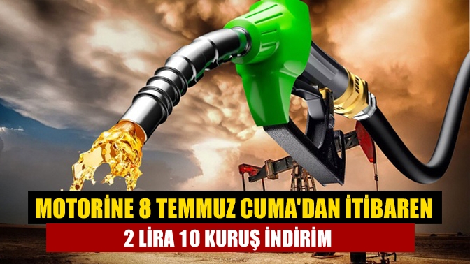 Motorin grubunda gece yarısından itibaren geçerli olmak üzere 2,10 TL'lik