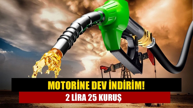Motorinde Pazartesi gününden itibaren geçerli olmak üzere 2 lira 25