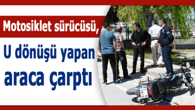 Kandıra Çarşı Mahallesi Cumhuriyet Caddesi üzerinde U dönüşü yapan araca