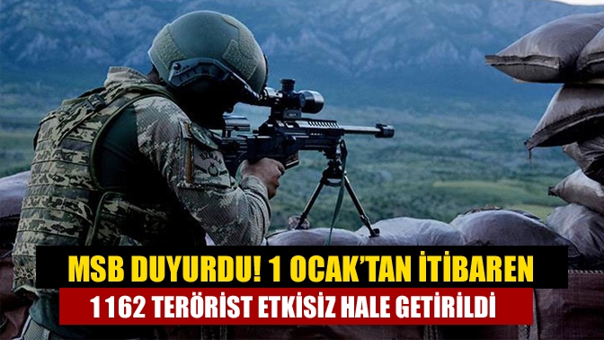 Milli Savunma Bakanlığından yapılan açıklamada, "1 Ocak’tan itibaren yurt içi