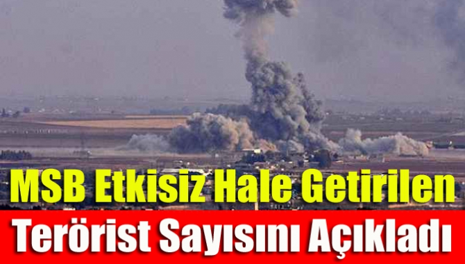 Barış Pınarı Harekâtı'nın üçüncü gününde etkisiz hale getirilen terörist sayısı