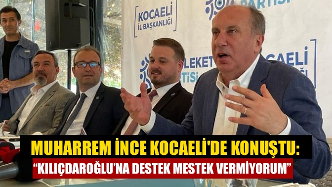 Kocaeli’de basın mensuplarıyla kahvaltıda bir araya gelen Muharrem İnce’ye kendisi